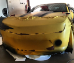 Nifty Rust-Wrapped Camaro is a 1977 Bumblebee Transformers Tribute