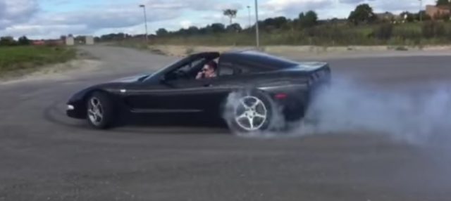 Big Burnout: C5 Corvette Slays Tires