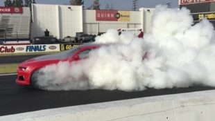Burnout Friday: Courtney Force Plays with a 2017 Camaro ZL1