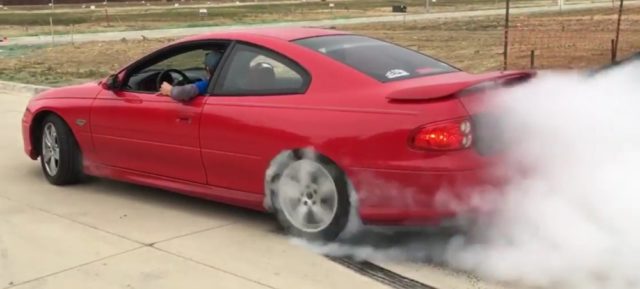 LS1tech.com LS1 Pontiac GTO Holden Monaro burnout friday video Mustang fail
