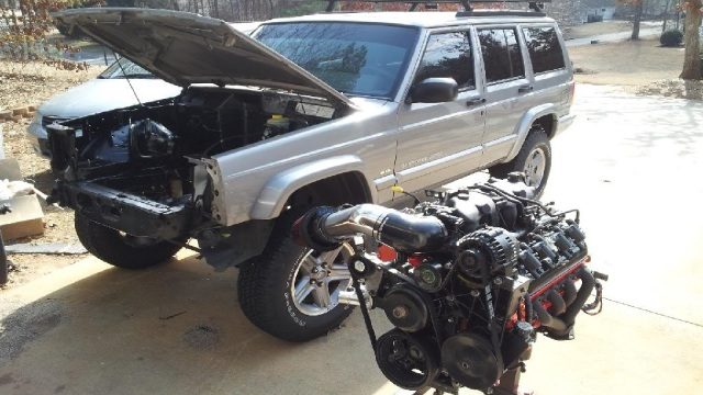 How to LS Swap an XJ Jeep Cherokee (photos)