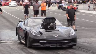 Supercharged C7 Corvette Outlaw Drag Racing