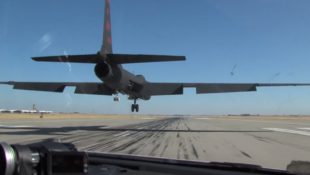 Pontiac G8 chases Air Force U-2 airplanes