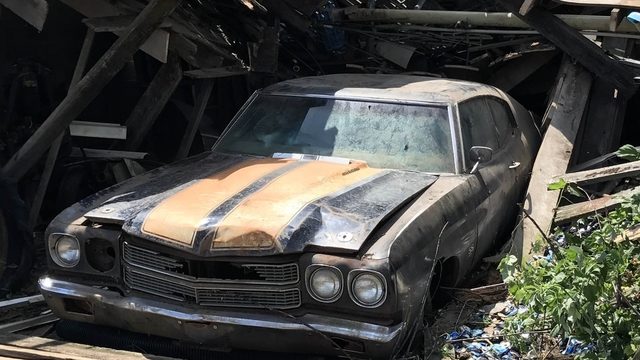 Classic Chevelle Rescued From Collapsed Barn