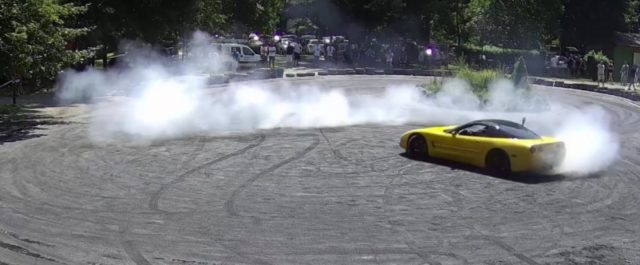 C6 Corvette Burnout in Hungary