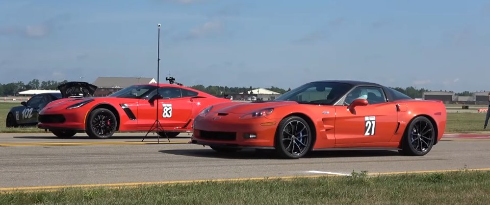 A pair of Supercharged Vettes