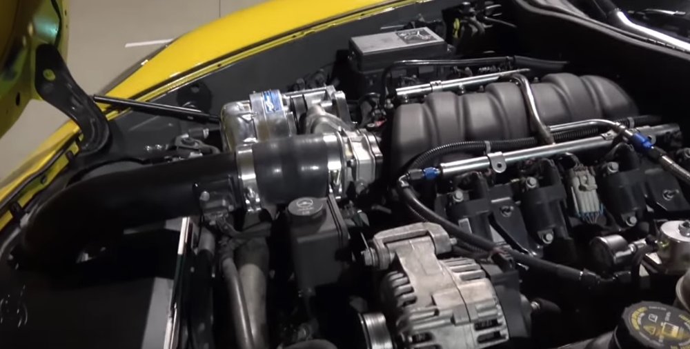 Supercharged LS7 Corvette Engine