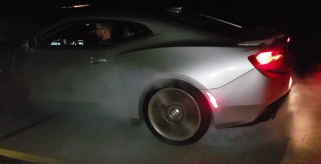 2018 Camaro SS Rental burnout