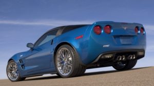 C6 Corvette ZR1 Rear in Blue