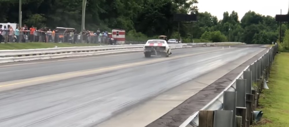 Camaro Crosses Center Line