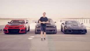 <em>Top Gear</em> Takes Three V8 Monsters to the Track