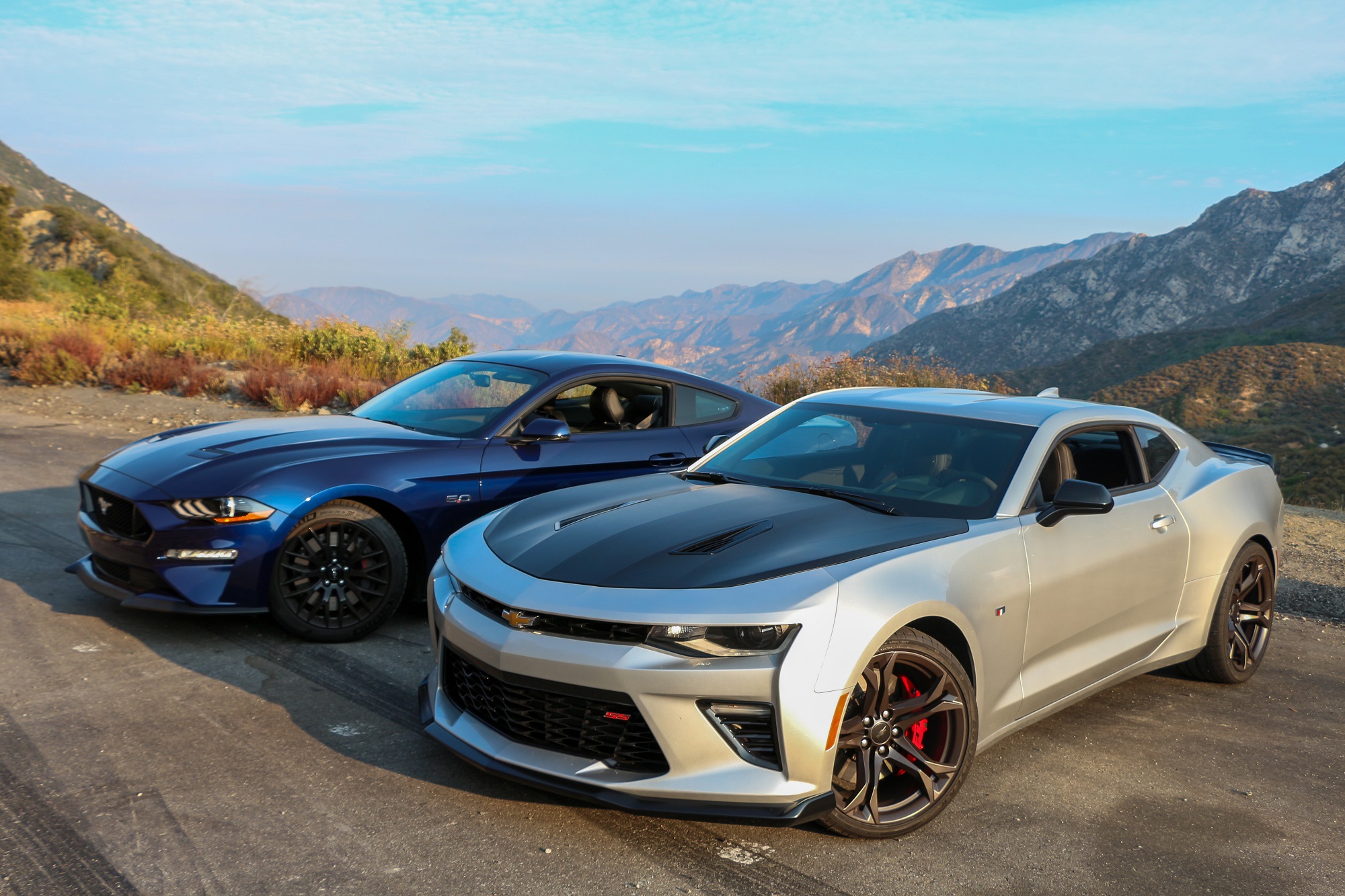 Chevrolet Chevy Camaro SS 1LE vs. Ford Mustang GT Performance Pack Comparison Review 2018 2019 Muscle Cars Sports Cars America American LS1tech.com Jake Stumph