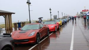 2018 Ocean City Corvette Show on a Rainy Day