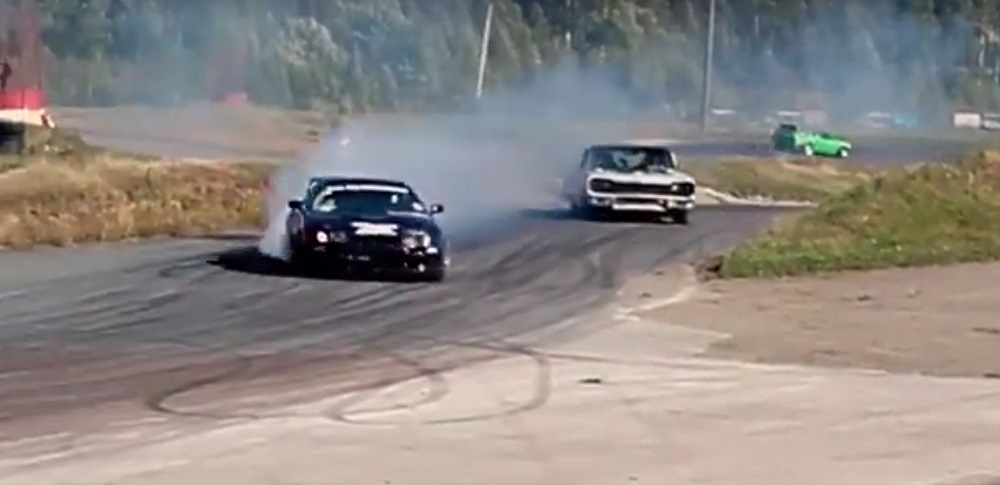 1964 Chevy Impala Toyota Supra Drift Battle