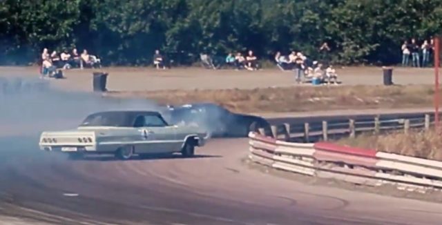1964 Chevy Impala Toyota Supra Drift Battle