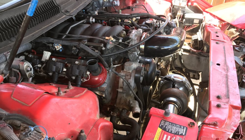 Turbo Pontiac Trans Am Engine Installed