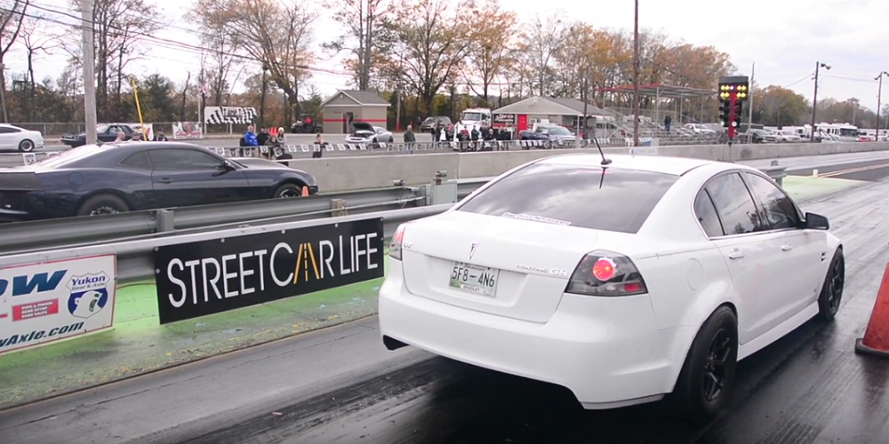 Turbo Pontiac G8 GT Drag Strip Run Blown Motor Engine