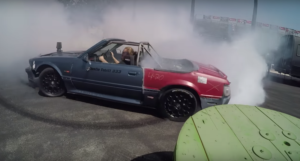 Burnout King in an LS-swapped Fox Body