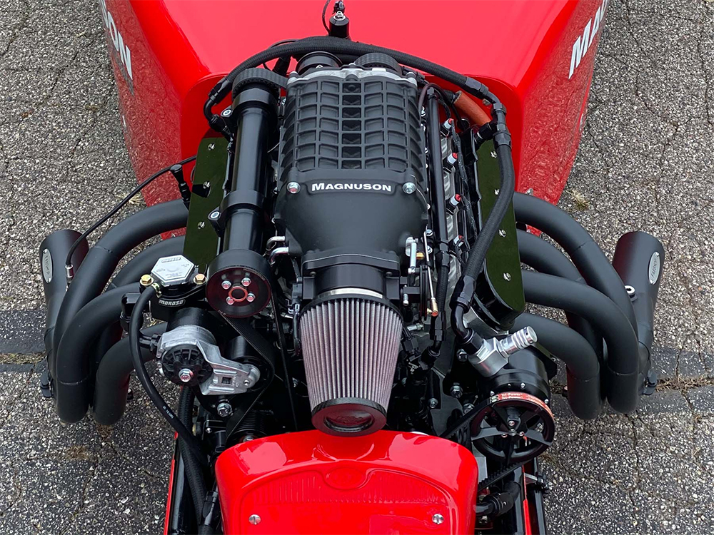 1`932 Bantam Roadster LS powered Altered drag racing car with Magnuson supercharger