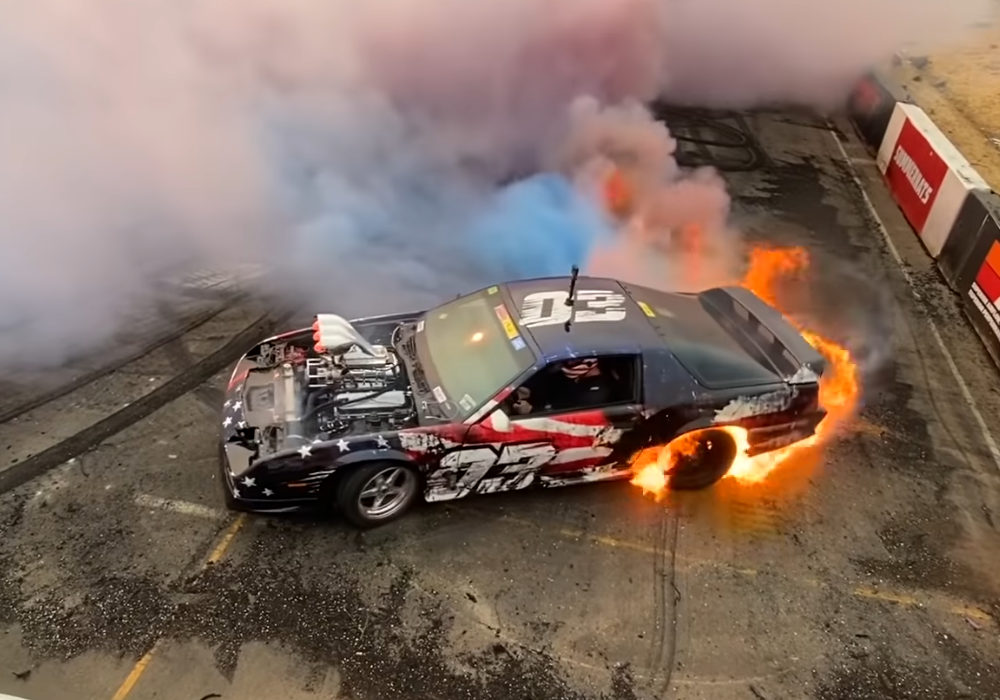 Cleetus Mcfarland S Toast Camaro Sets Skidpad Ablaze At Summernats