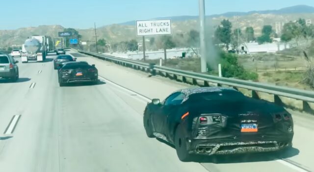 Alleged Corvette Z06s in California
