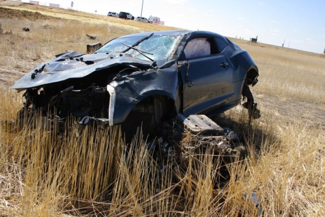 Crashed ZL1 Aurora Police Department Colorado