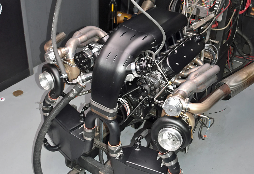 Twin Turbo LS 474 Cubic Inch Custom Intake Manifold V8 2,000 Horsepower