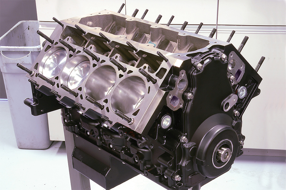 LSX Block built for 2,000 horsepower variable octane twin-turbo system 474 cubic inch