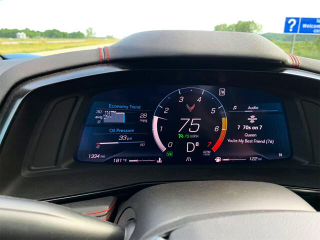 2020 Chevy C8 Corvette Fuel Economy Reading Nearly 30 MPG