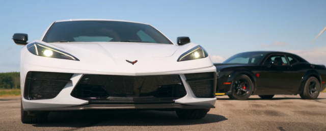 C8 Corvette Steps Up to Dodge Demon, Results are Surprising