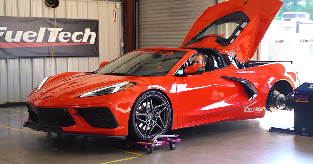 Fueltech C8 Twin Turbo Corvette World Record 1,350 wheel horsepower