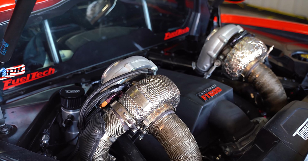 Twin Turbocharged Chevrolet C8 Corvette LT2 Engine by Fueltech