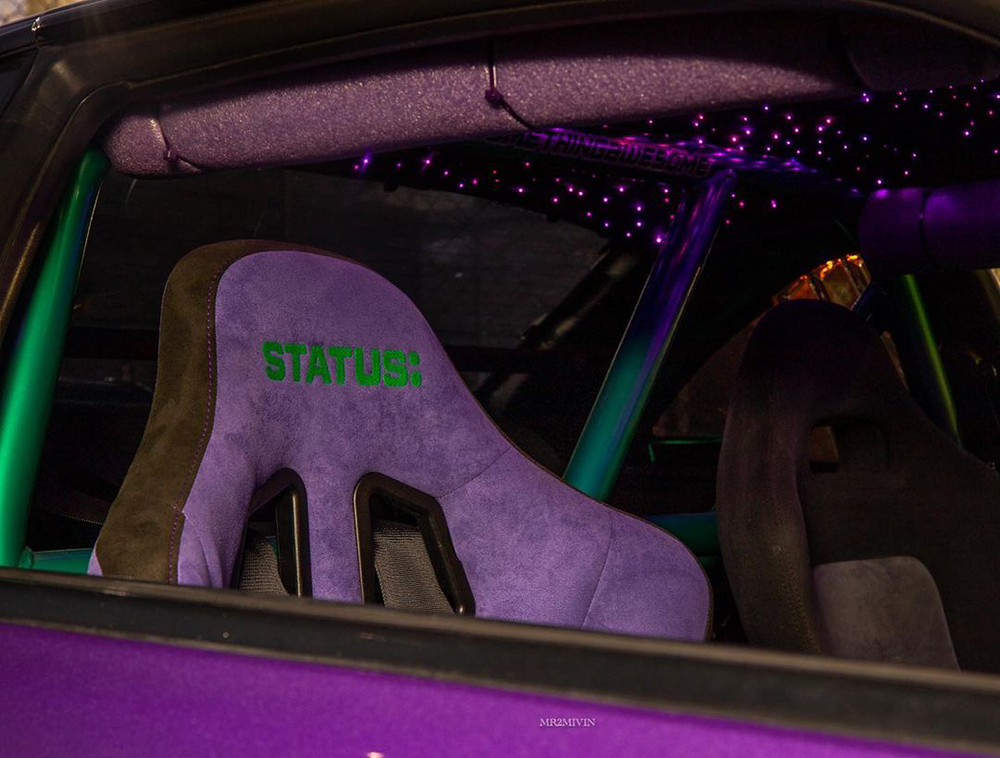 Status Purple Seat Silvette Silvia S14 Nissan LS Swap
