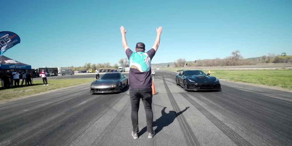 Corvette ZR1 Goes Head to Head with LS3-Swapped 1994 FD RX7