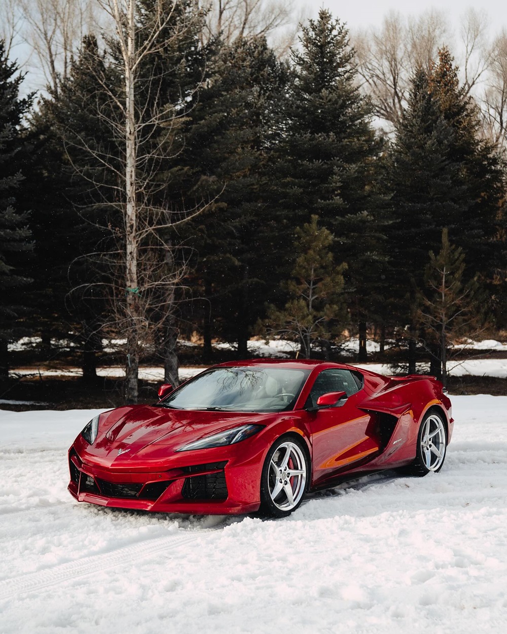 Corvette E-Ray Tackles the Snow and Ice at F.A.T. International Ice Race